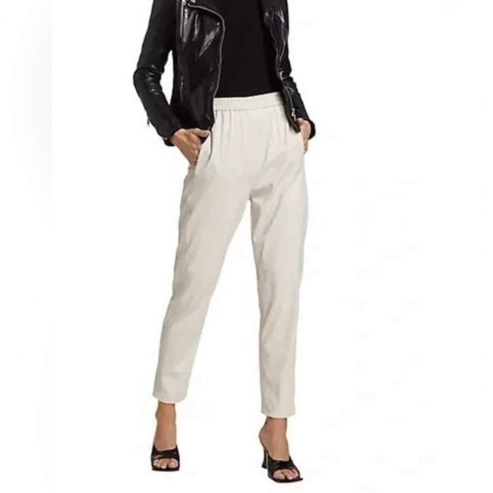 Faux leather pants